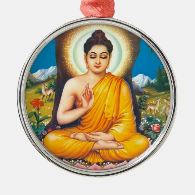 Buddhist Metal Tree Decoration (Front)