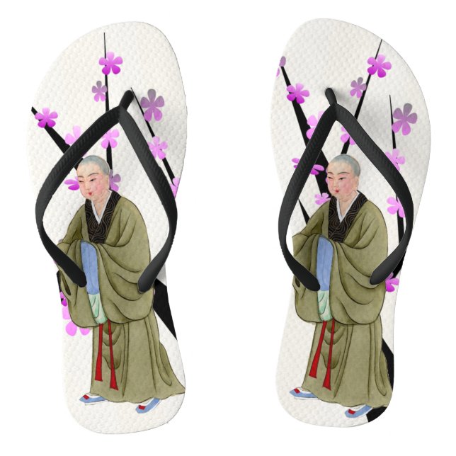 Buddhist Monk Flip Flops (Footbed)