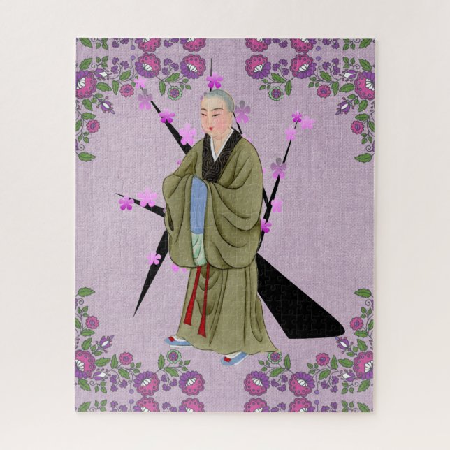 Buddhist Monk Jigsaw Puzzle (Vertical)