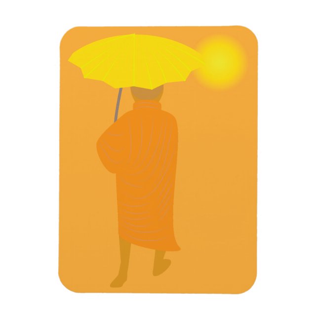 Buddhist Monk Magnet (Vertical)
