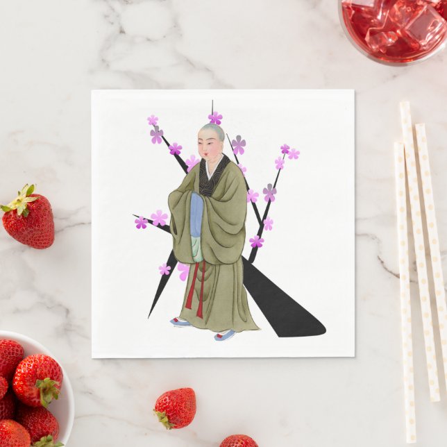 Buddhist Monk Paper Napkin (Insitu)