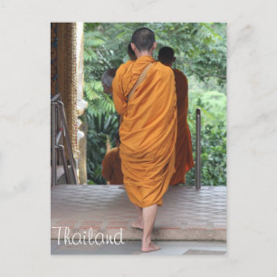Buddhist Monk Thailand Postcard