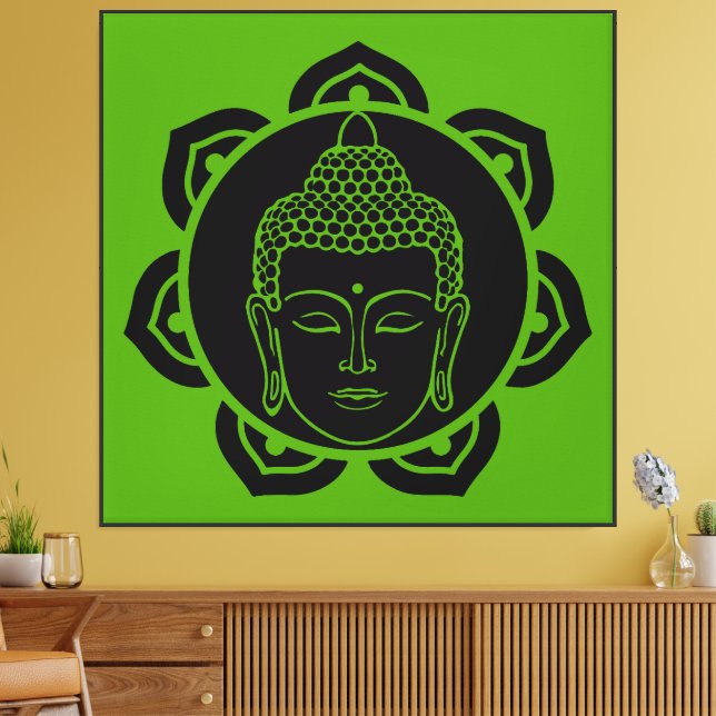 Buddhist Nirvana Day Canvas Print (Insitu(LivingRoom))