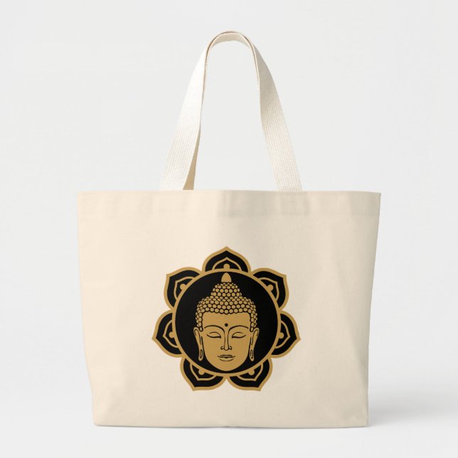 Buddhist Nirvana Day Large Tote Bag (Front)
