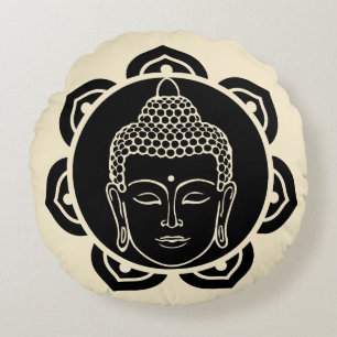 Buddhist Nirvana Day Round Cushion