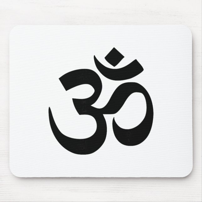 Buddhist Om Symbol  Mouse Mat (Front)