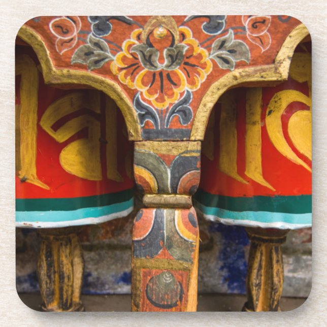 Buddhist praying role, bhutan coaster (Front)