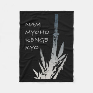 Buddhist Quotes - Nam Myoho Renge Kyo - Buddha Fleece Blanket
