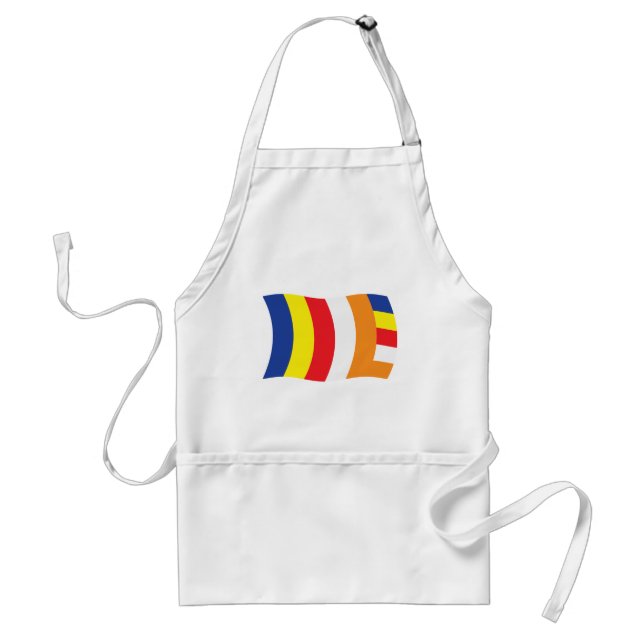Buddhist Religion Flag Apron (Front)