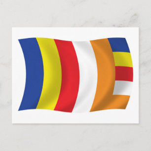 Buddhist Religion Flag Postcard