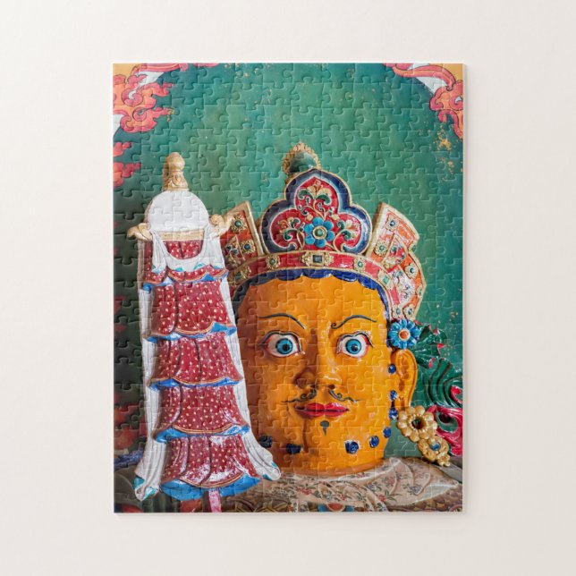 Buddhist statue, Palcho Monastery - Gyantse, Tibet Jigsaw Puzzle (Vertical)