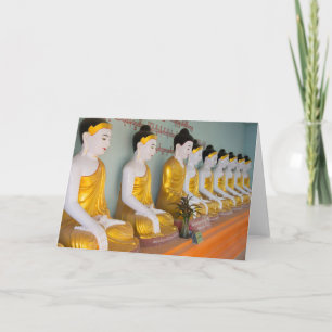 Buddhist statues in Umin Thounzeh Card