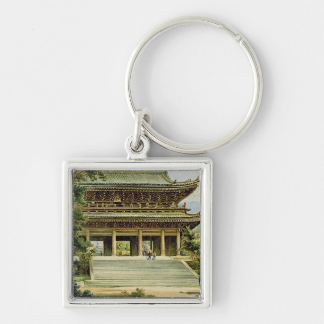 Buddhist temple at Kyoto, Japan Key Ring (Front)