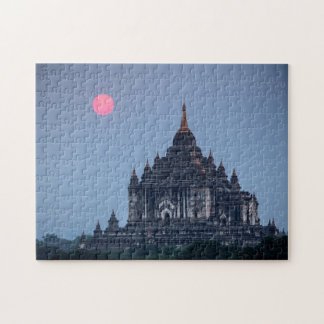 Buddhist Temple At Sunset Jigsaw Puzzle