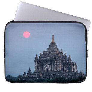 Buddhist Temple At Sunset Laptop Sleeve