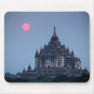 Buddhist Temple At Sunset Mouse Mat