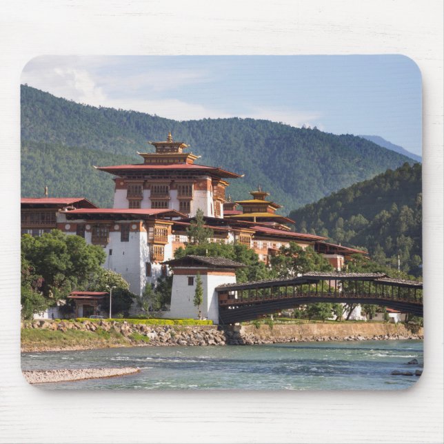 Buddhist Temple By River Mouse Mat (Front)