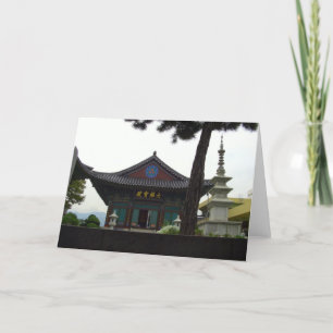 Buddhist Temple Daegu, South Korea Card