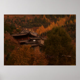 Buddhist Temple Poster