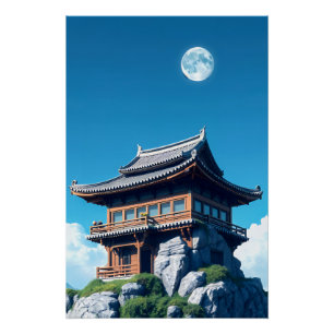Buddhist Temple Poster