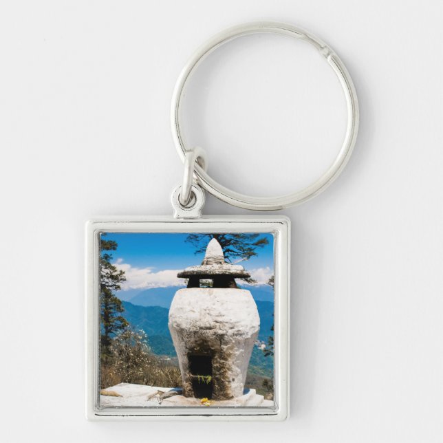 Buddhist Worship Site Key Ring (Front)