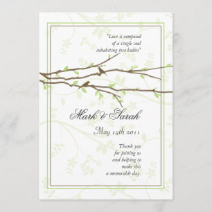 Budding Branches with Love Birds Program Programme