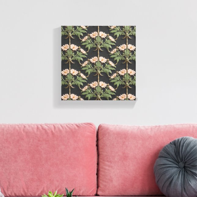 Budding Elegance in Harmony Canvas Print (Insitu(LivingRoom))