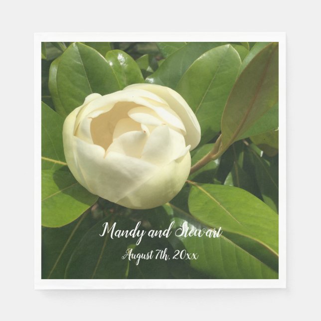 Budding Magnolia Napkin (Front)