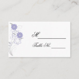 Budding Romance in Lavender Wedding Place Card