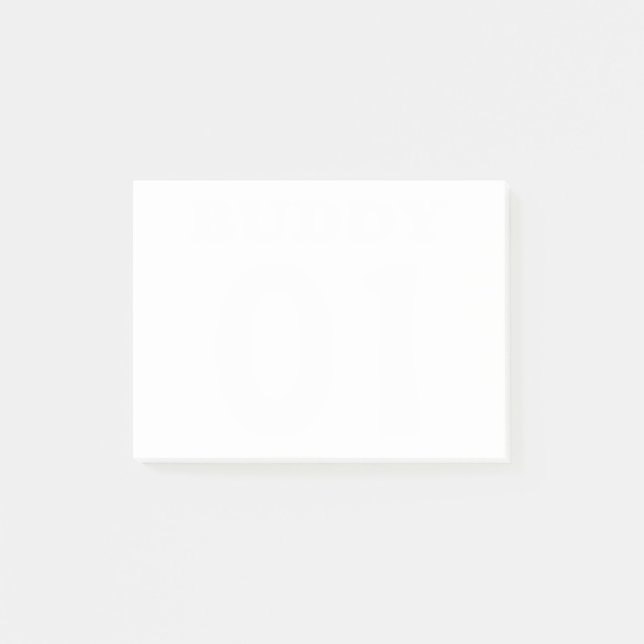 buddy 01 white post-it notes (Front)