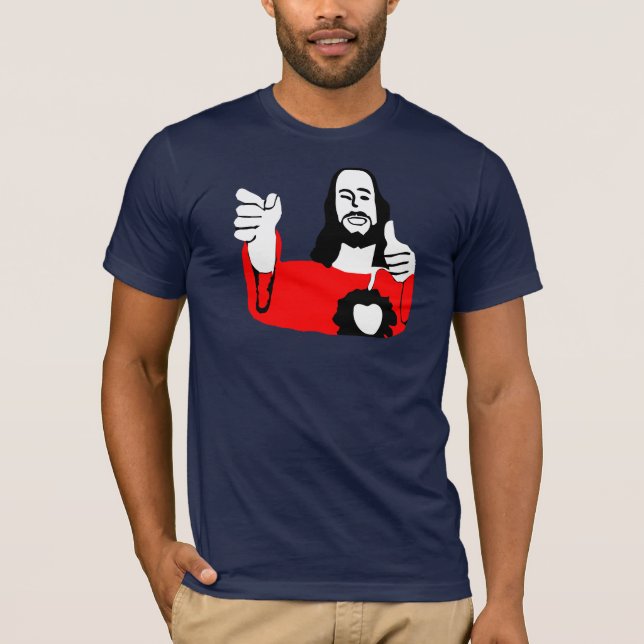 Buddy Jesus, rounded T-Shirt (Front)