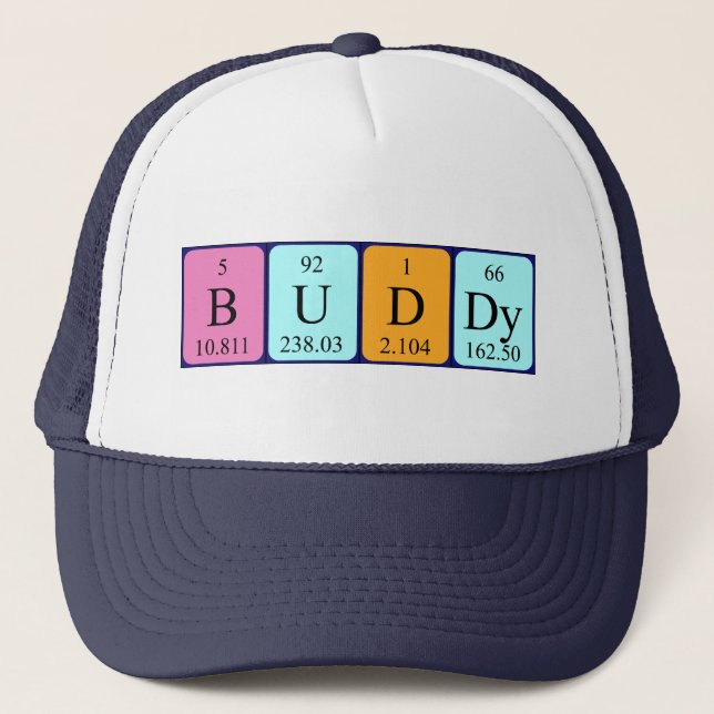 Buddy periodic table name hat (Front)