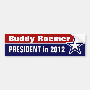 Buddy Roemer for President in 2012 Bumper Sticker