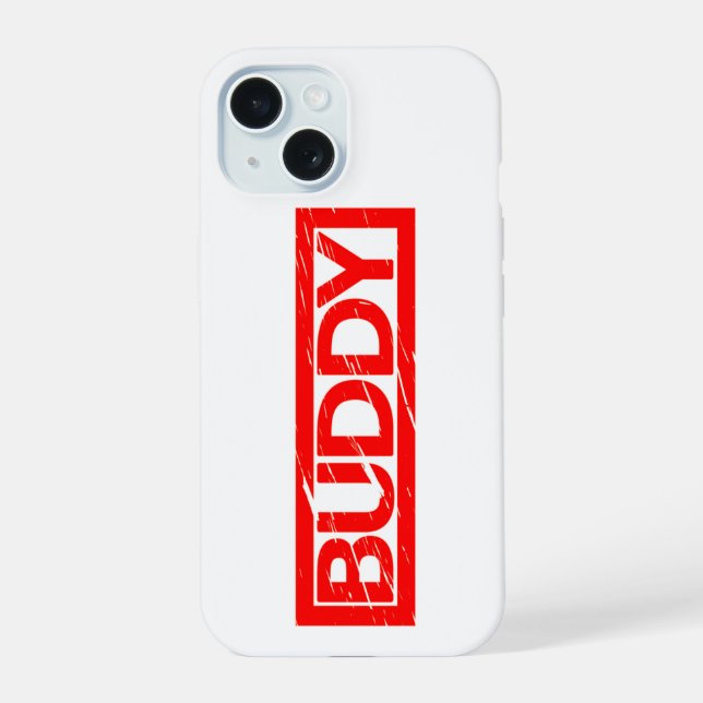 Buddy Stamp iPhone 15 Case (Back)