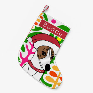 Buddy the Christmas Whippet Small Christmas Stocki Small Christmas Stocking