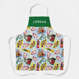 Buddy the Elf and Santa North Pole Pattern Apron