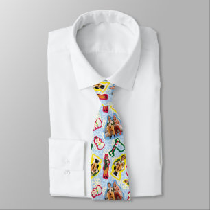 Buddy the Elf and Santa North Pole Pattern Tie