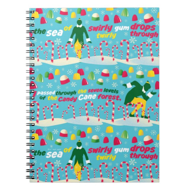 Buddy the Elf Candy Pattern Notebook (Front)