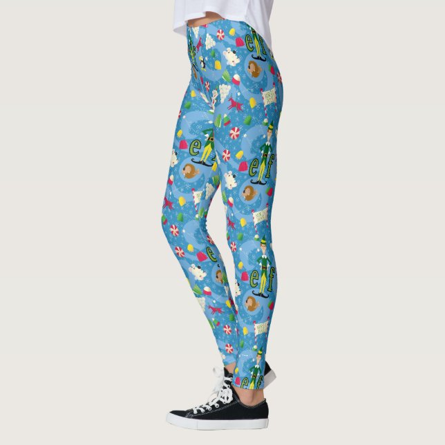 Buddy the Elf Cartoon Pattern Leggings (Left)