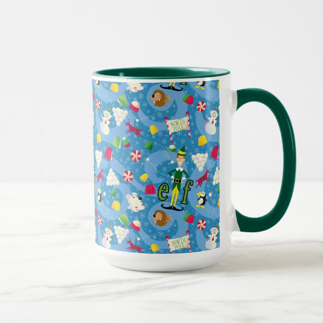 Buddy the Elf Cartoon Pattern Mug (Right)