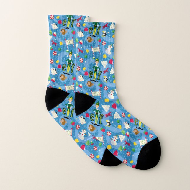 Buddy the Elf Cartoon Pattern Socks (Pair)