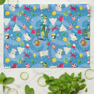 Buddy the Elf Cartoon Pattern Tea Towel