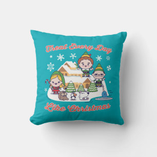 Buddy the Elf Chibi Graphic Cushion