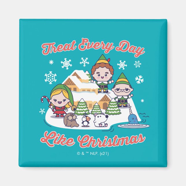 Buddy the Elf Chibi Graphic Magnet (Front)