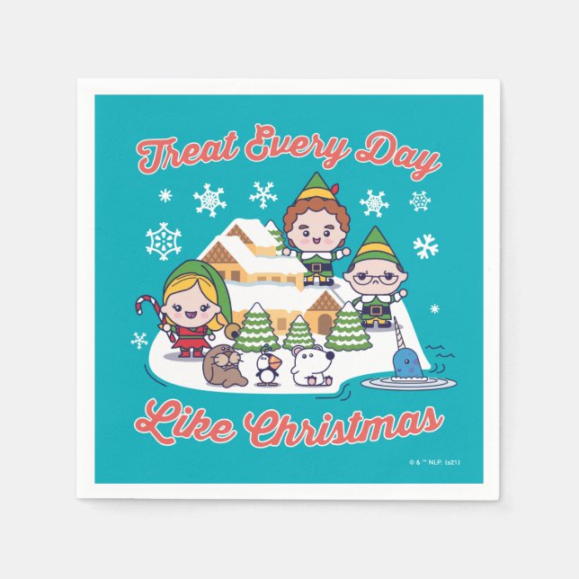 Buddy the Elf Chibi Graphic Napkin (Front)