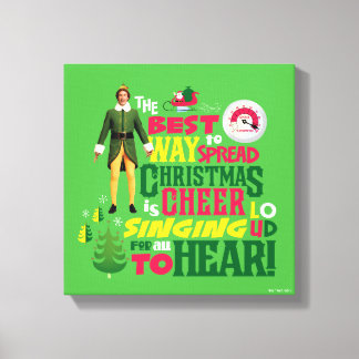 Buddy the Elf | Christmas Cheer Graphic Quote Canvas Print