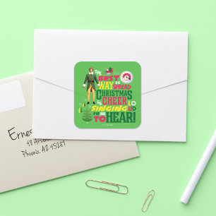 Buddy the Elf   Christmas Cheer Graphic Quote Square Sticker