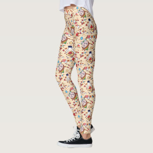 Buddy the Elf   Christmas Cheer Pattern Leggings