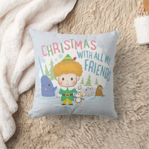 Buddy the Elf Christmas With All My Friends Cushion