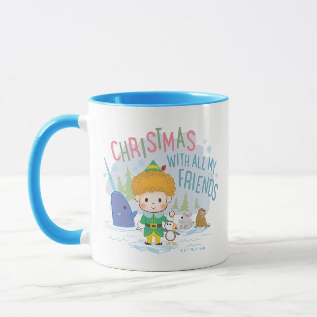 Buddy the Elf Christmas With All My Friends Mug (Left)